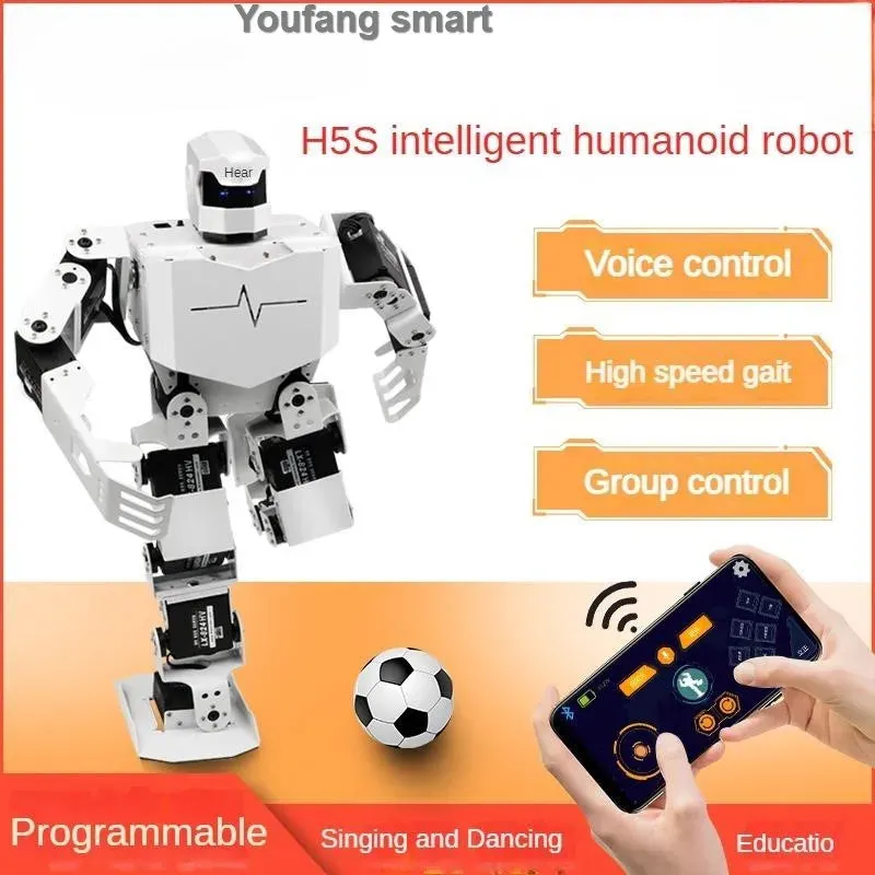 16 Dof Humanoid Robot with Servo and MP3 Dance Robot Singing Dancing Walking RoboSoul Educational Programmable Bionic Robot Kit