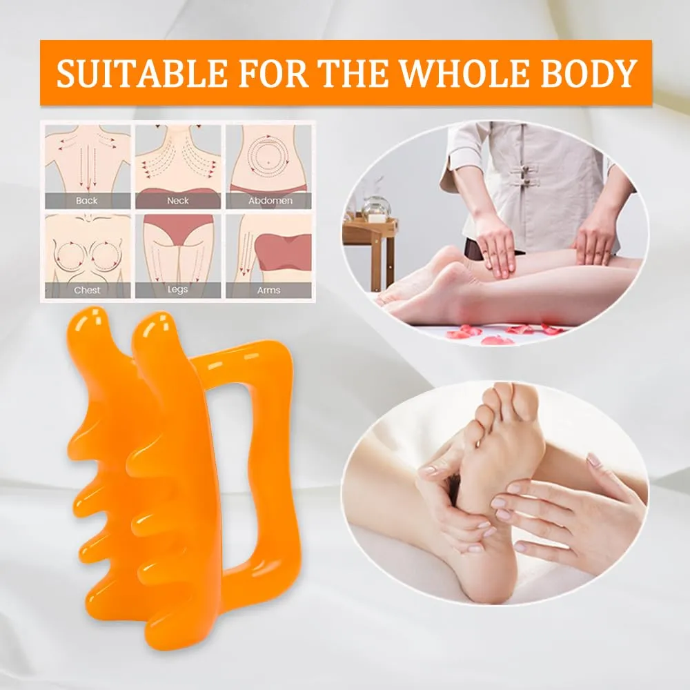 1Pcs Fascia Cellulite Massager New Shape Neck Shoulder Back Resin Massager Body Massage Tool