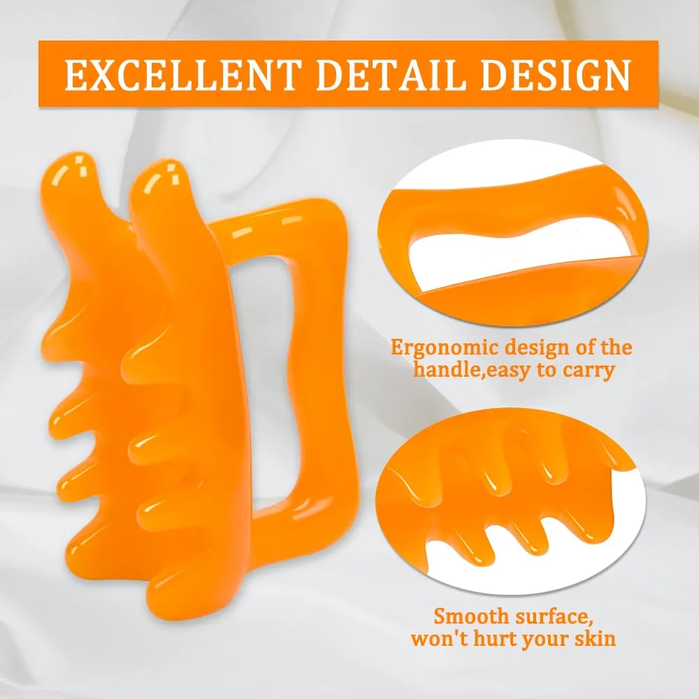 1Pcs Fascia Cellulite Massager New Shape Neck Shoulder Back Resin Massager Body Massage Tool