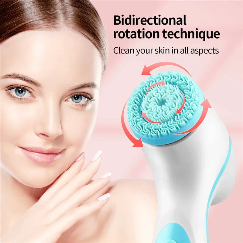 3 In 1 Electric Facial Cleansing Brush