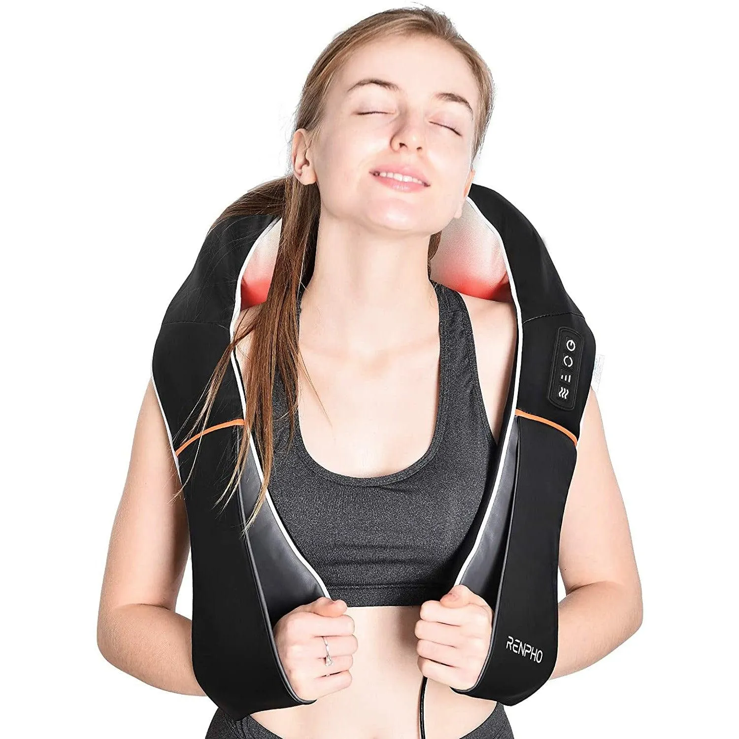 3D Kneading Massage Pillow for Pain Relief on Shoulder Leg Calf Foot Full Body Muscles