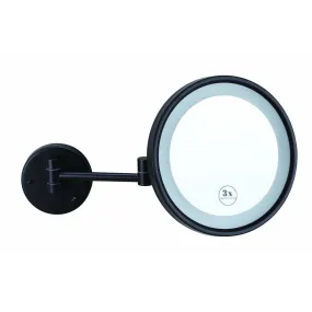 3x Magnification Backlit Mirror  – Matt Black
