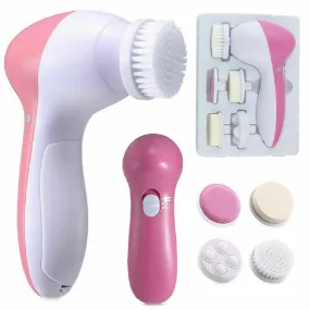 5-in-1 Facial Cleansing Brush Face Massager Blackhead Removing Exfoliating Cleaner