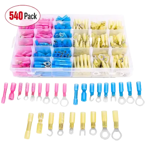 540Pcs Heat Shrink Wire Connectors