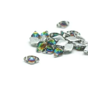 8x5mm Backlit Utopia GemDuo 2-Hole Czech Beads Tube