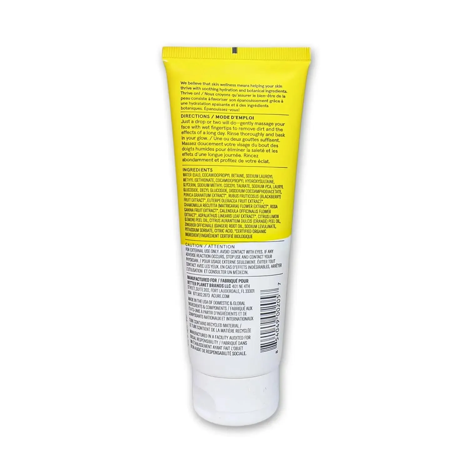 Acure Brightening Cleansing Gel 118ml