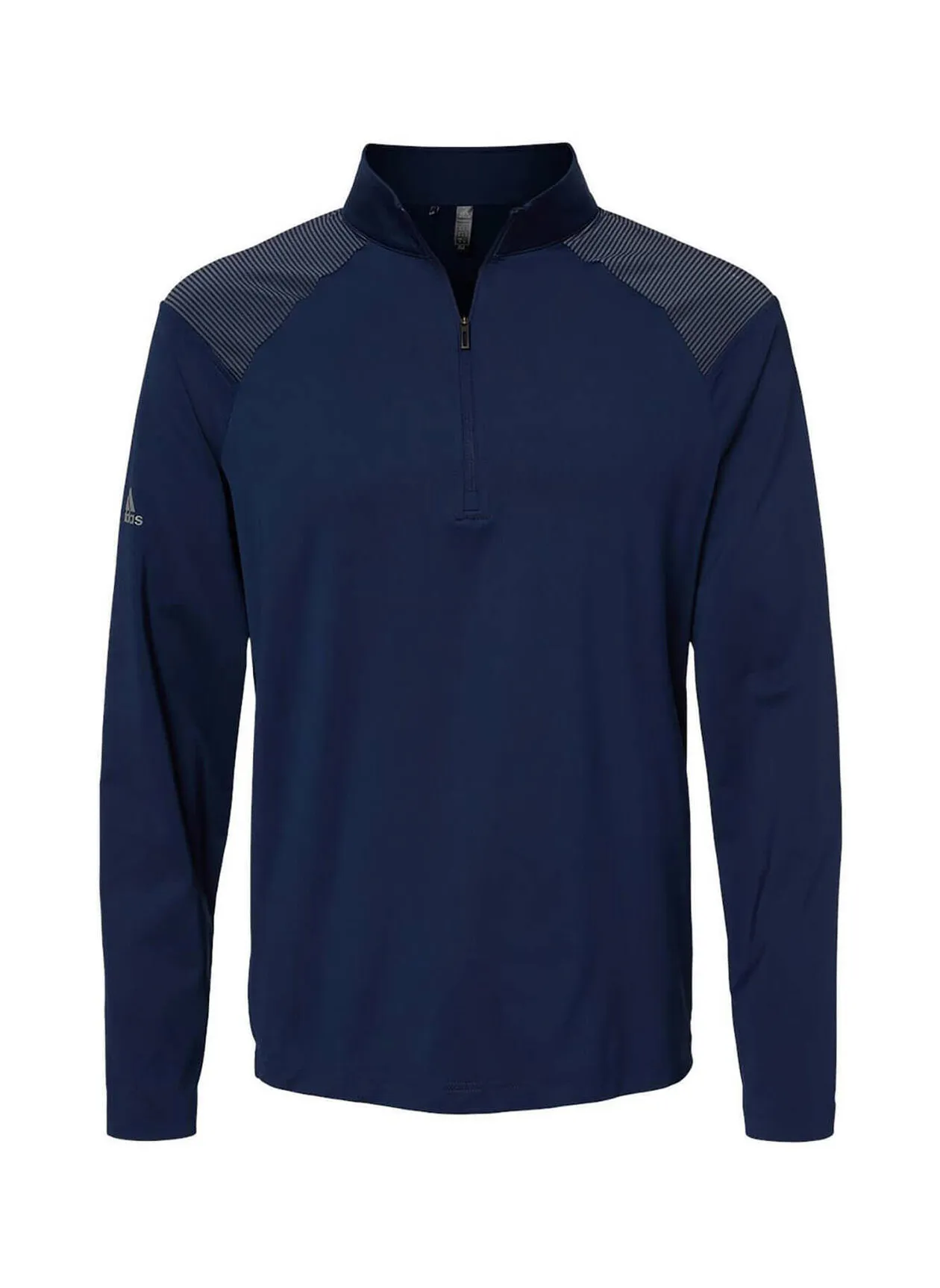 Adidas Men&#x27;s Adidas  Shoulder Stripe Quarter-Zip Team Navy Blue A520