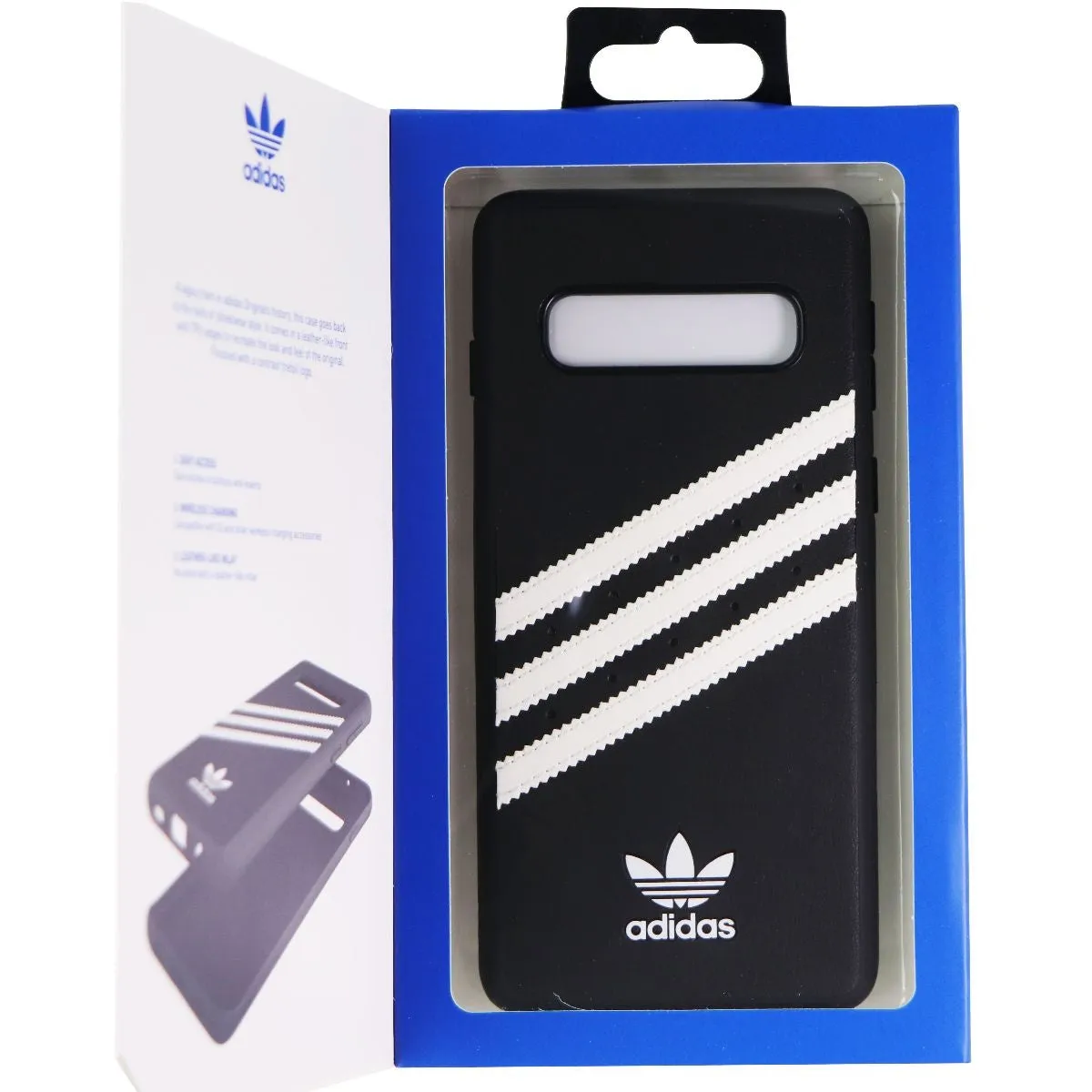 Adidas Originals Case for Samsung Galaxy S10 - Samba Black with White Stripes