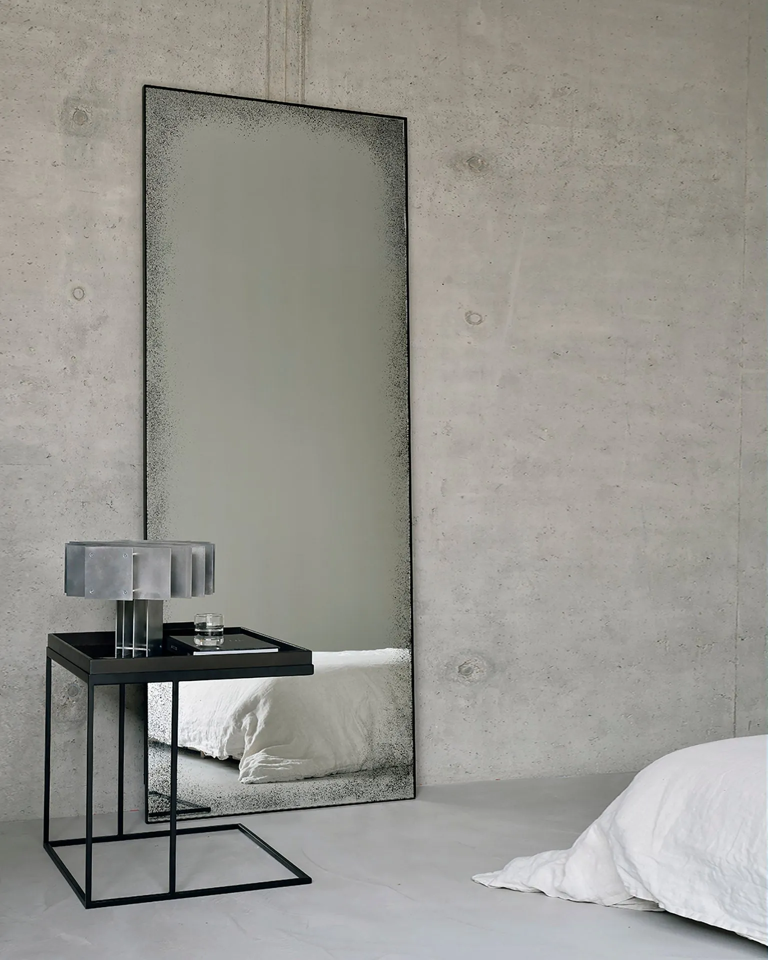 Aged Floor Mirror