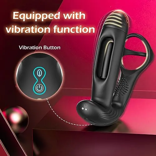 AMOVIBE -Anal Toys with 10 Flapping & Vibration Settings