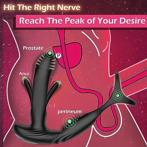 AMOVIBE -Anal Toys with 10 Flapping & Vibration Settings