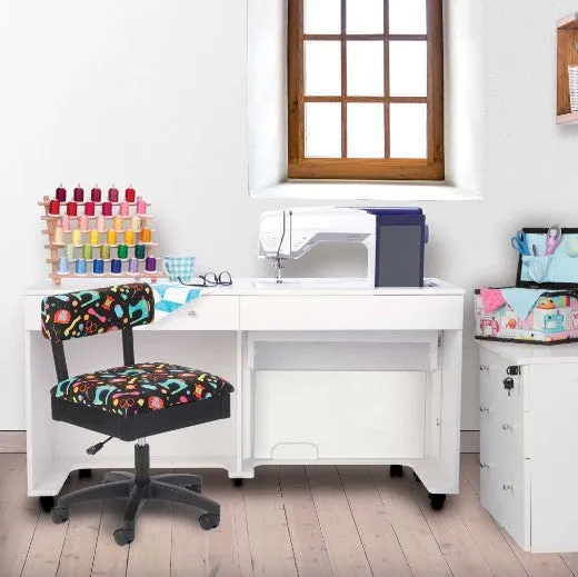 Arrow Adjustable Height Hydraulic Sewing Chair-Sewing Notions
