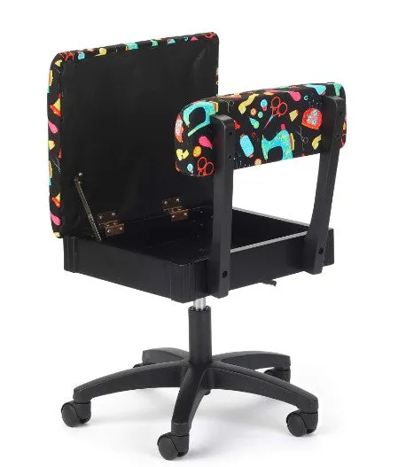Arrow Adjustable Height Hydraulic Sewing Chair-Sewing Notions