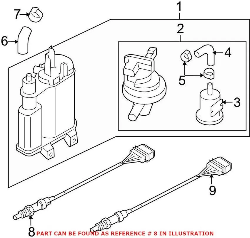 Audi VW Oxygen Sensor – Front 06J906262M