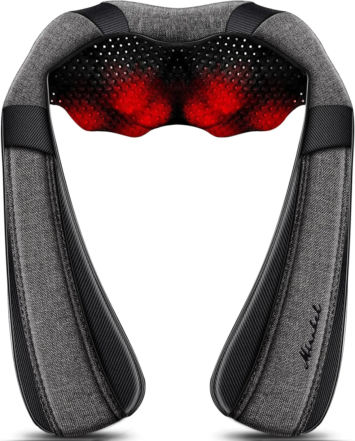Back Massager, Shiatsu Neck Massager with Heat, Electric Shoulder Massager, Kneading Massage Pillow for Foot, Leg, Muscle Pain Relief, Get Well Soon Presents - Christmas Gifts