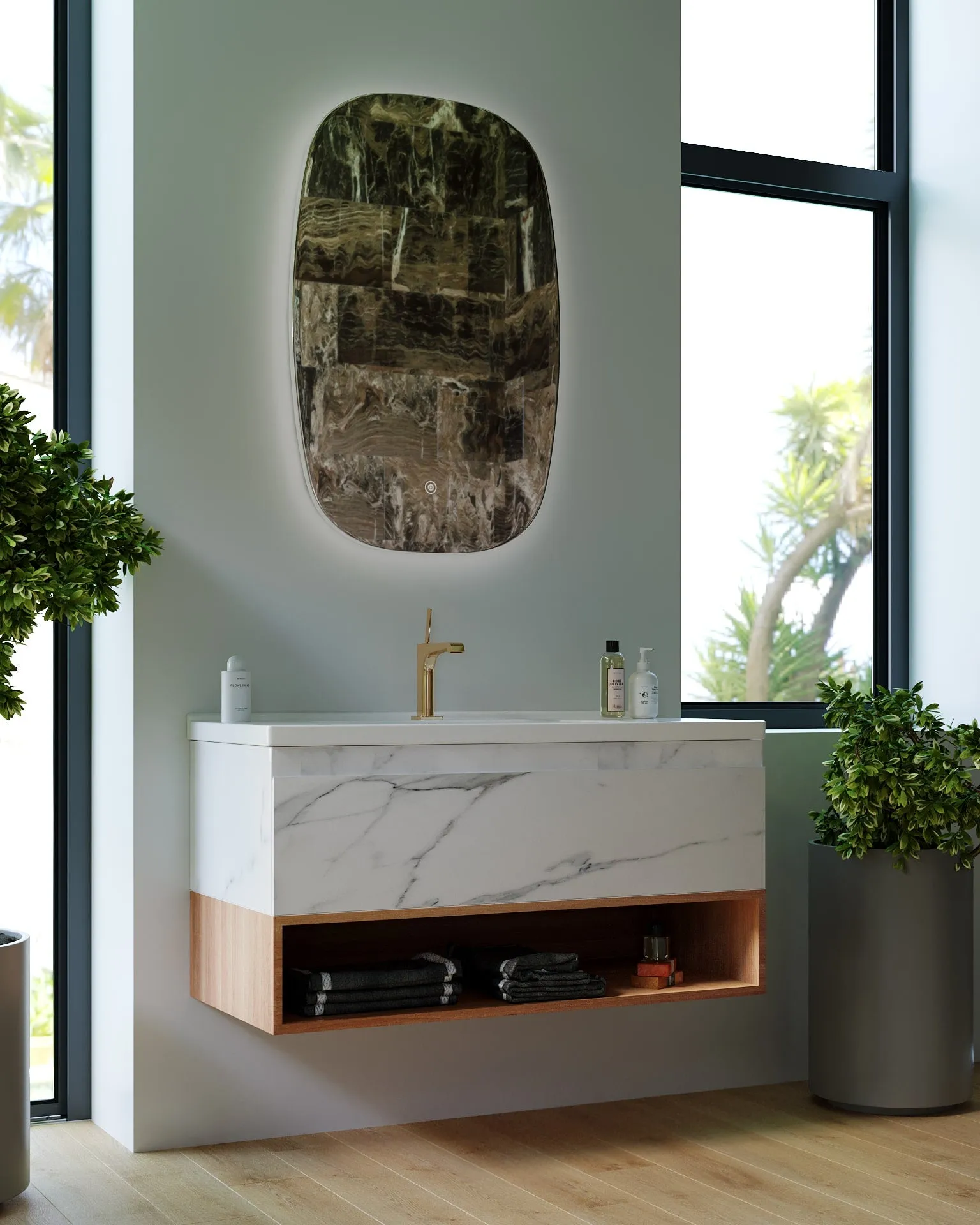 Belbagno Q-Line LED Mirror