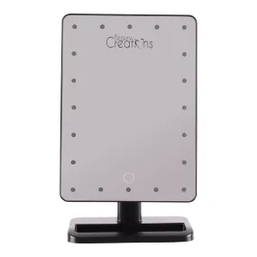 Black 20 LED Touch Small Mirror (4PC BULK PACK- $7.50 EACH)