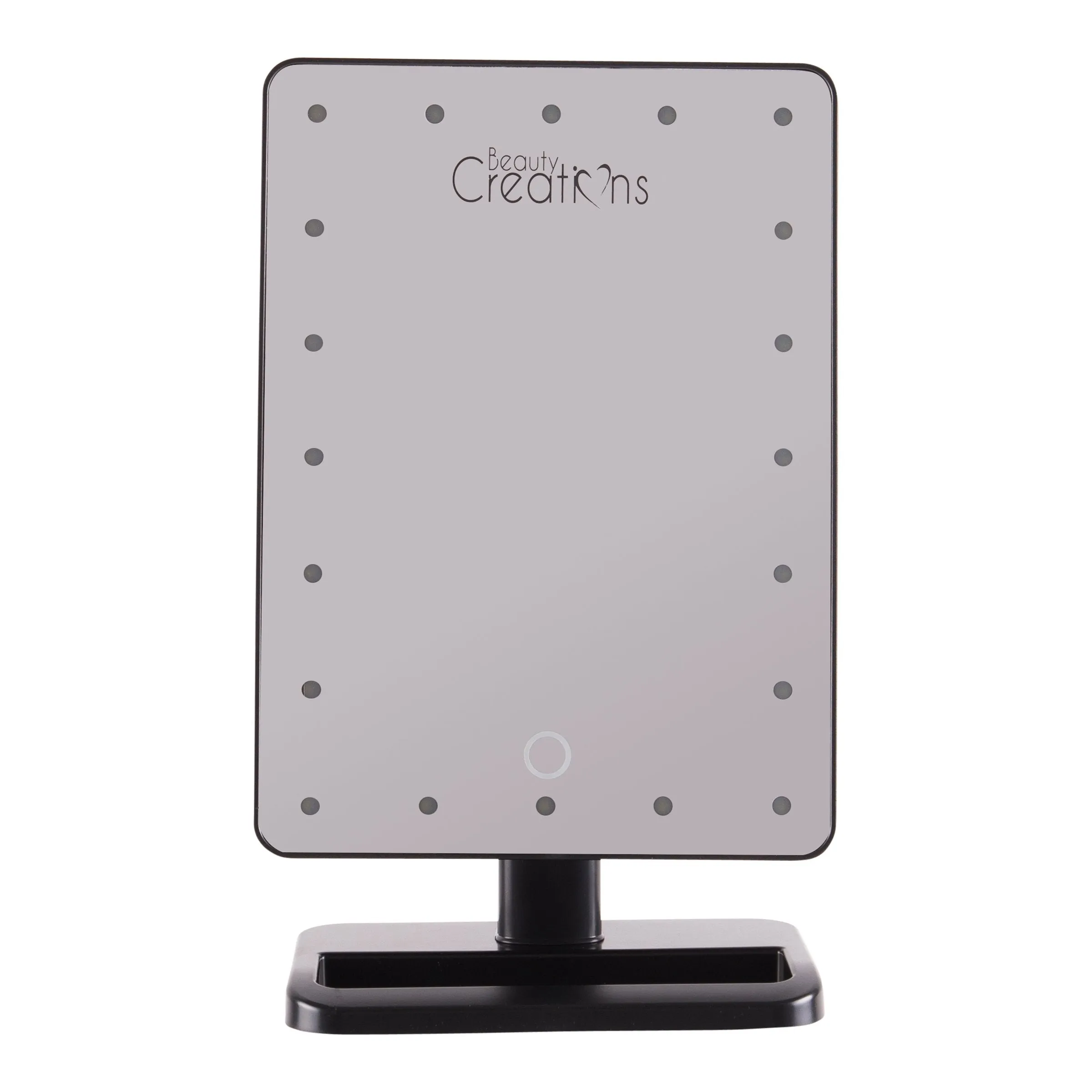Black 20 LED Touch Small Mirror (4PC BULK PACK- $7.50 EACH)