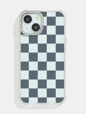 Blue Check Shock iPhone Case