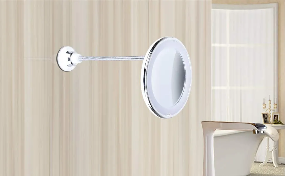 Bright LED Swivel Mirror