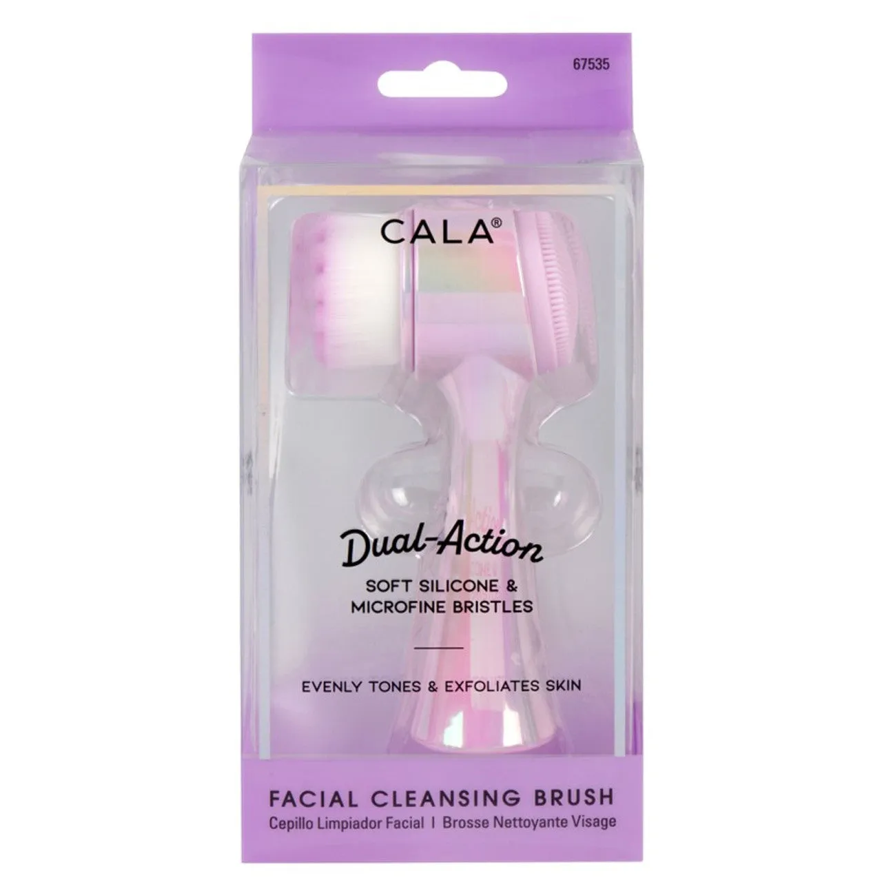 Cala Dual-Action Facial Cleansing Brush (Iridescent Lavender)