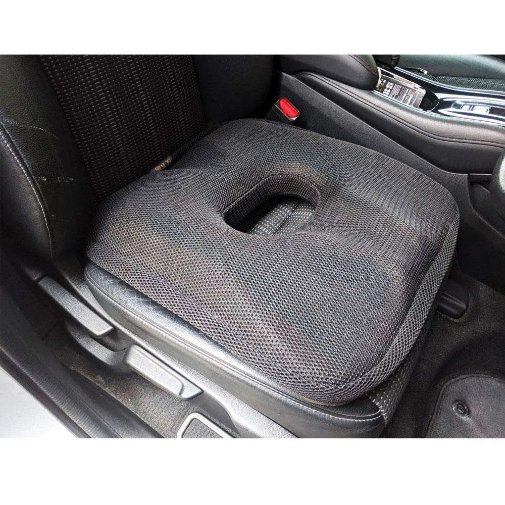 Car Back Care Summer Cool Seat Cushion - Black