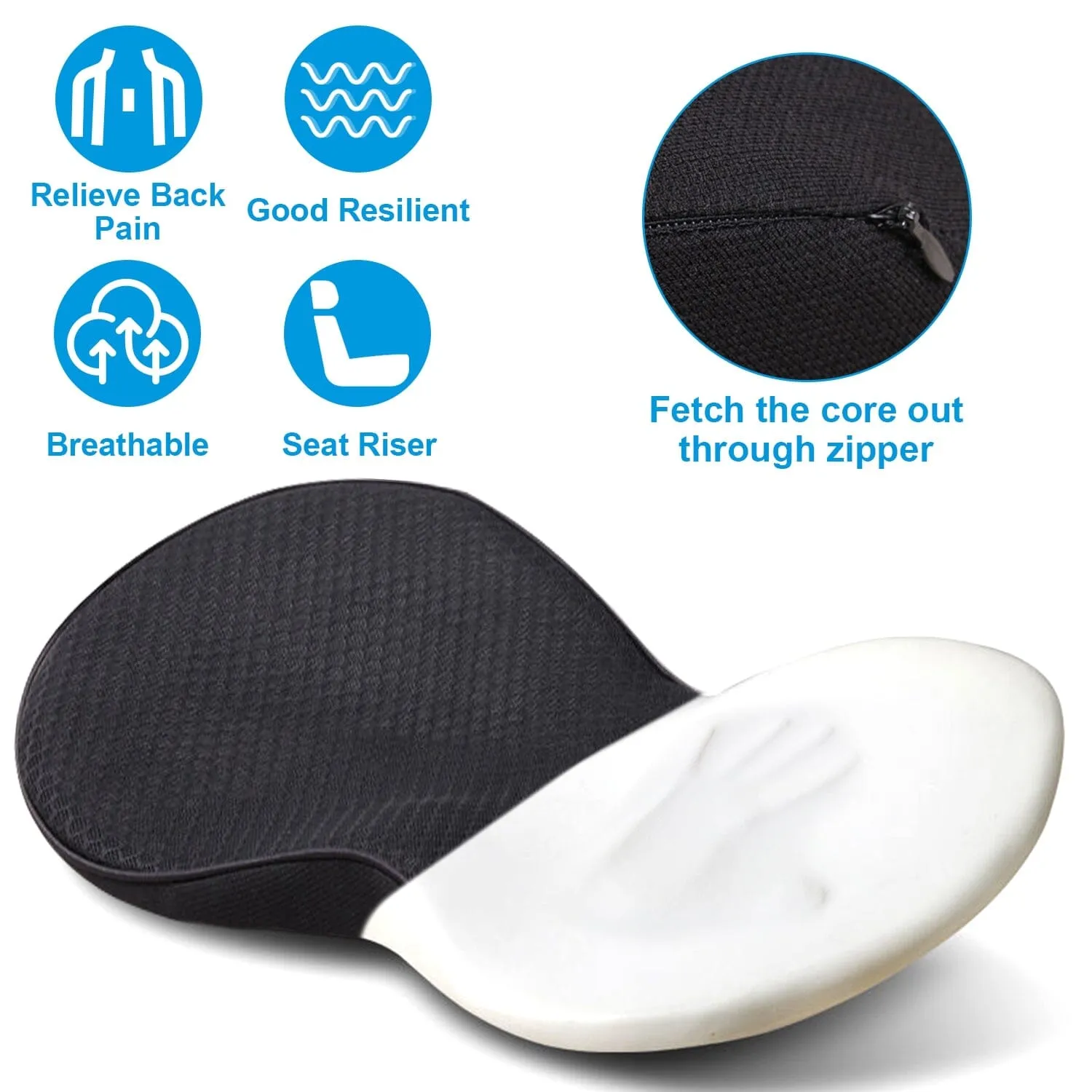 Chair Seat Cushion Car Memory Foam Pad