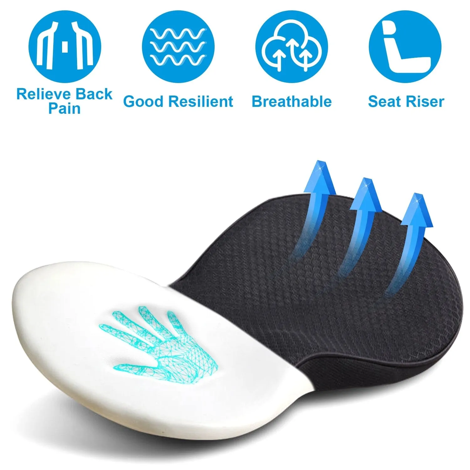 Chair Seat Cushion Car Memory Foam Pad