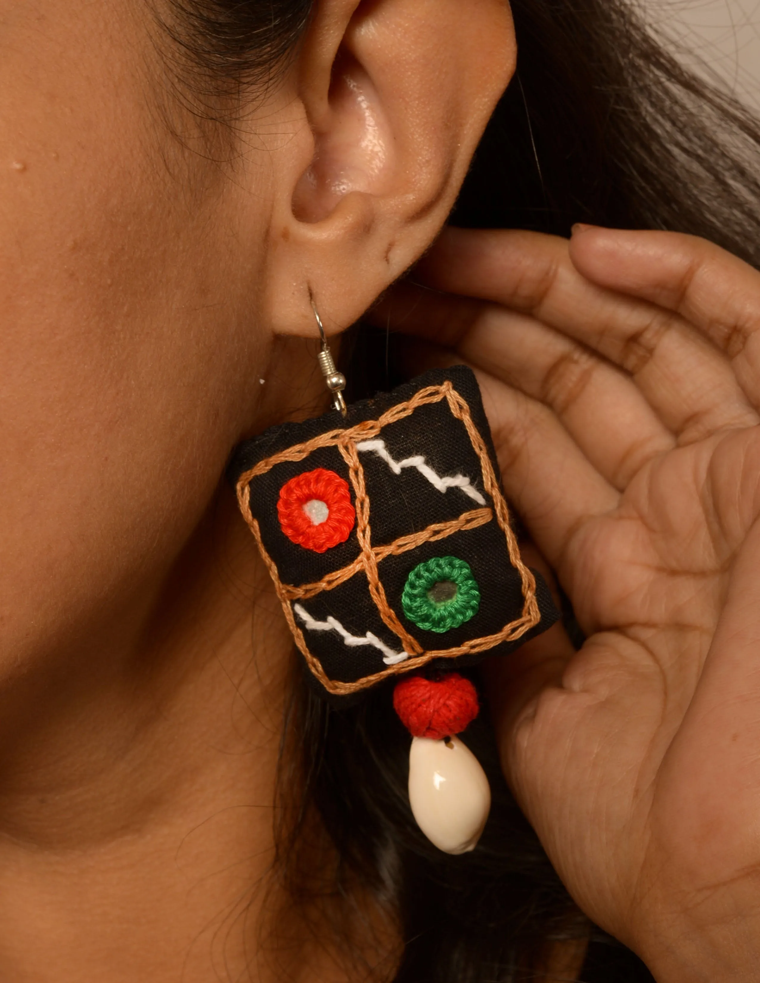 Chandraja Mirror work Necklace & Earrings  set