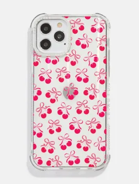 Cherry Ribbons Shock iPhone Case