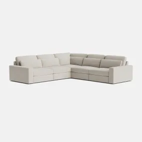 Chesham Luxe Chenille Double Corner - Vanilla Frost