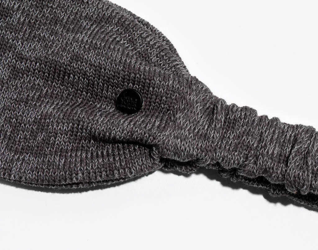 Dark Charcoal and Light Gray Speckled Hero Headband