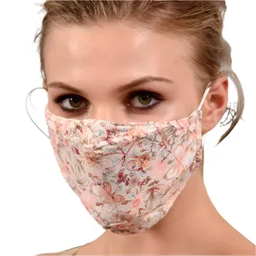 Delicate Floral Print Face Mask