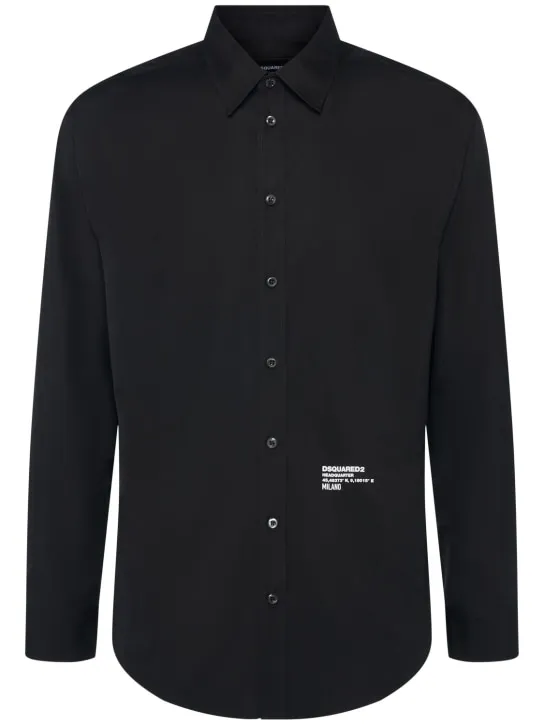 Dsquared2   D2 Headquarter dropped shoulder shirt 