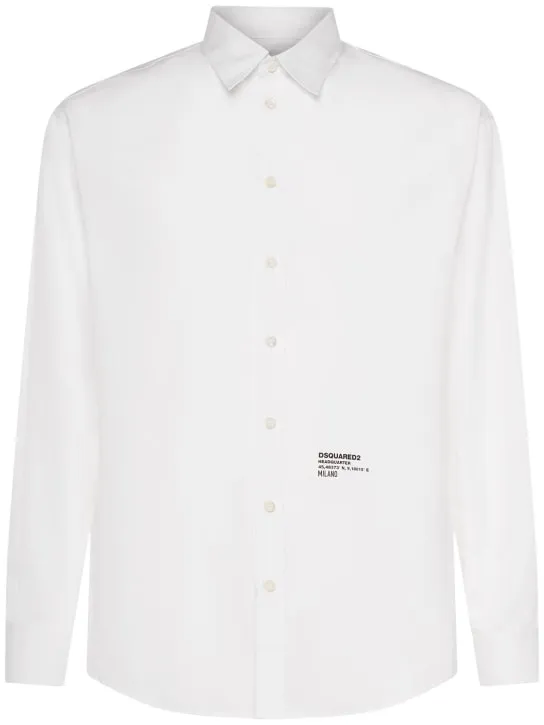 Dsquared2   D2 Headquarter dropped shoulder shirt 