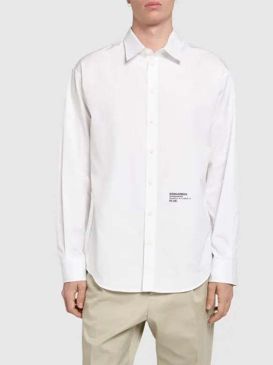 Dsquared2   D2 Headquarter dropped shoulder shirt 