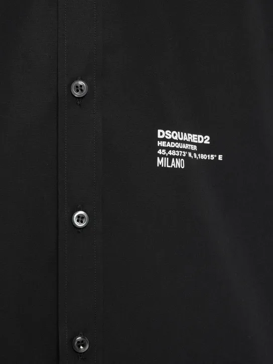 Dsquared2   D2 Headquarter dropped shoulder shirt 
