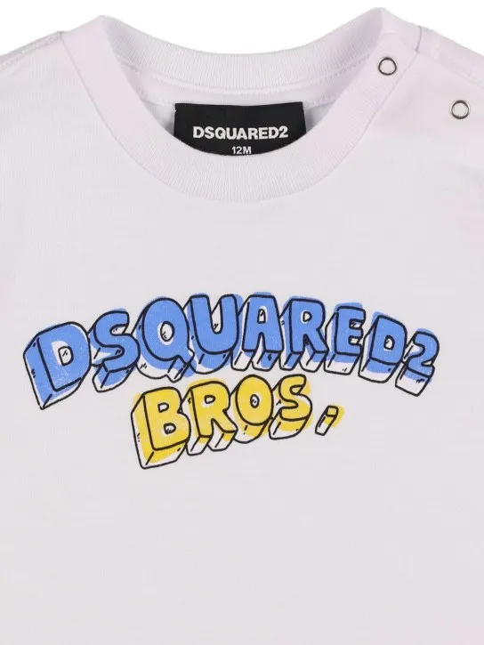 Dsquared2   Printed cotton jersey t-shirt 