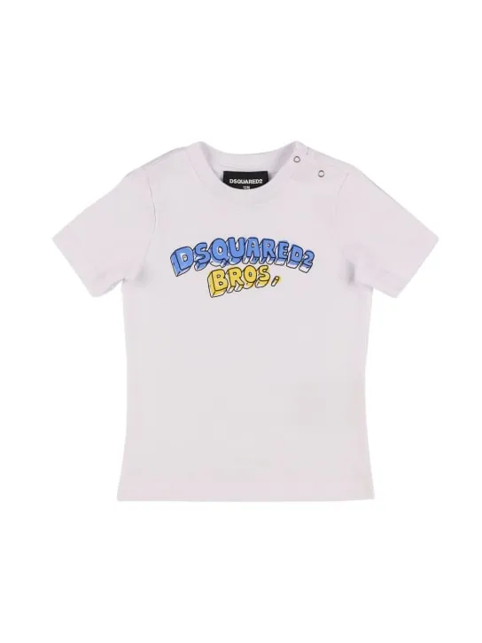 Dsquared2   Printed cotton jersey t-shirt 