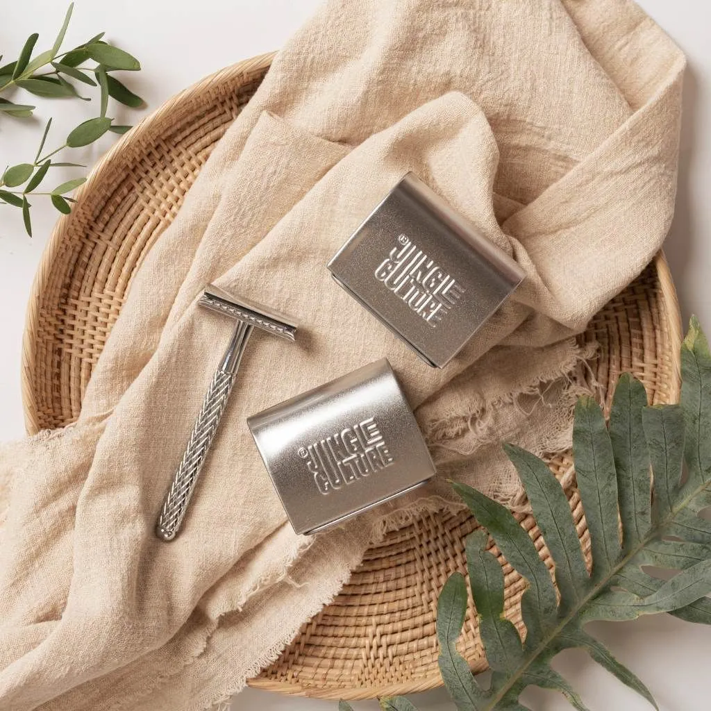 Eco-Friendly Safety Razors With 10x Razor Blades - Ethical Shaving