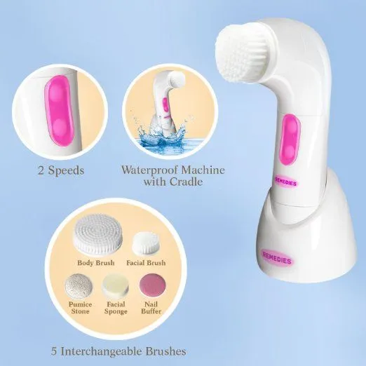 Electric Face and Body Cleansing Massager Brush