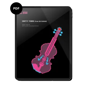 Empty Town (from DELTARUNE) (for Solo Violin with Piano Accompaniment) Digital Sheet Music