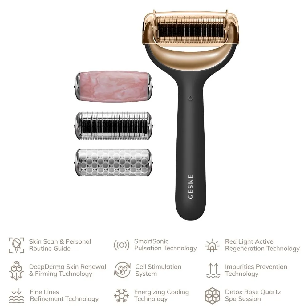 GESKE MicroNeedle Face Roller 9 In 1 Grey