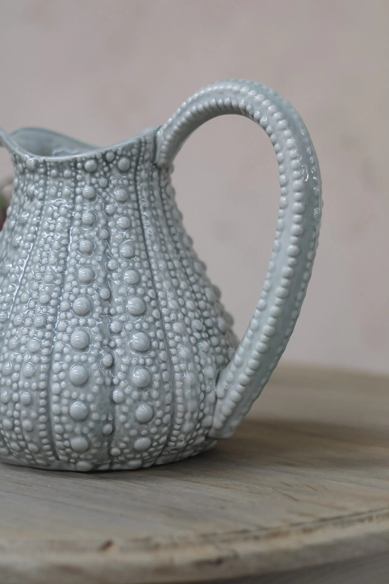Grey Porcelain Sea Urchin Jug