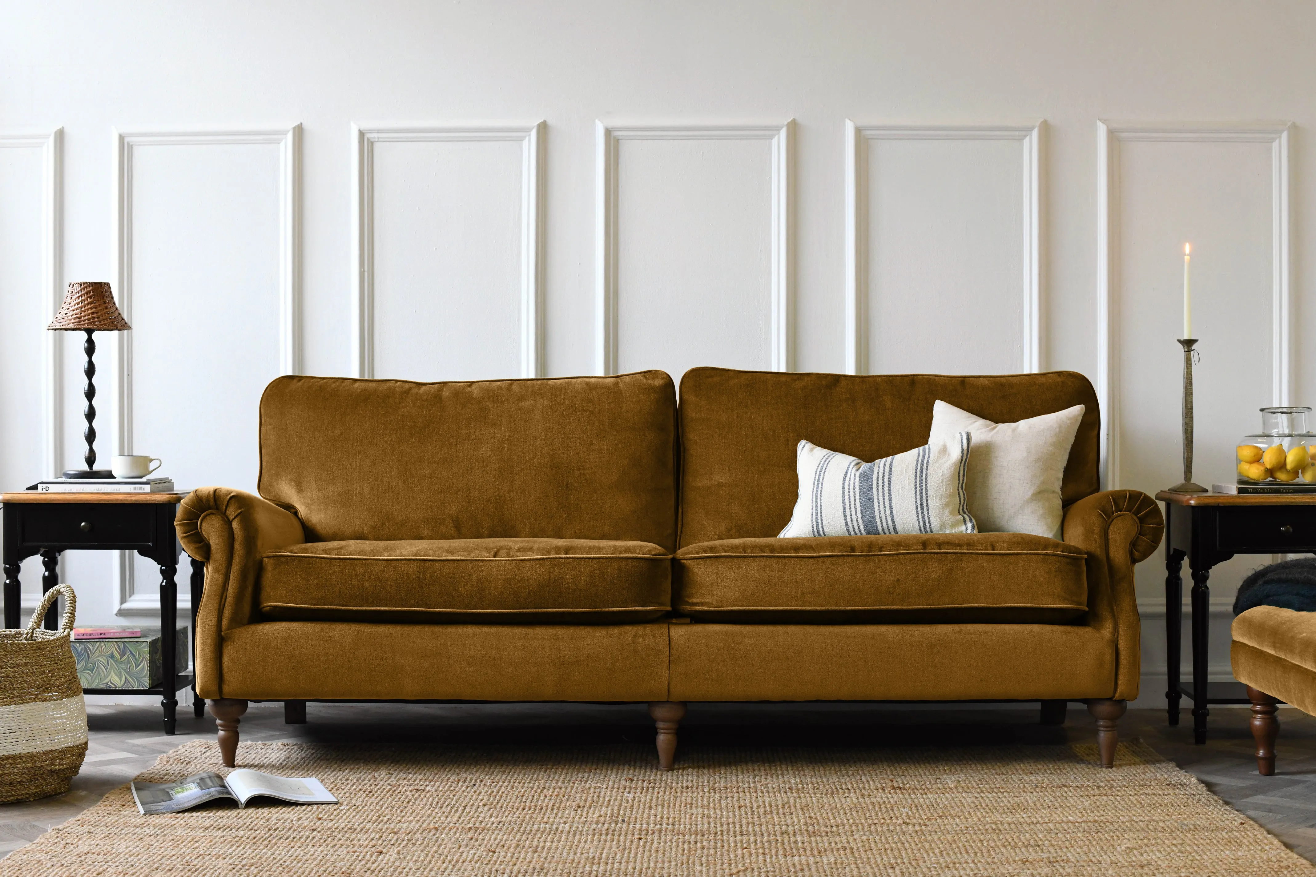 Harper | 4 Seater Sofa | Manolo Cinnamon