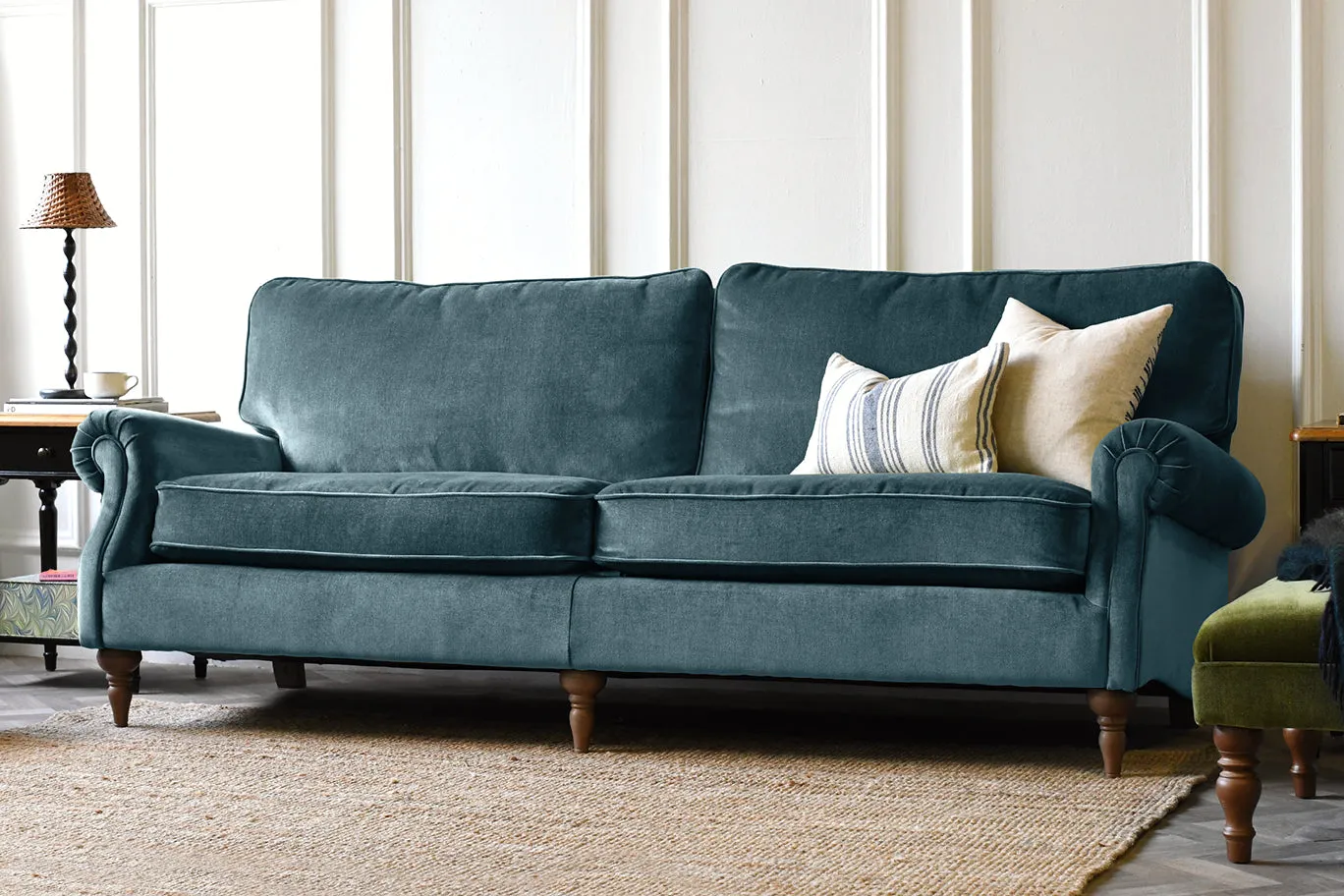 Harper | 4 Seater Sofa | Manolo Teal