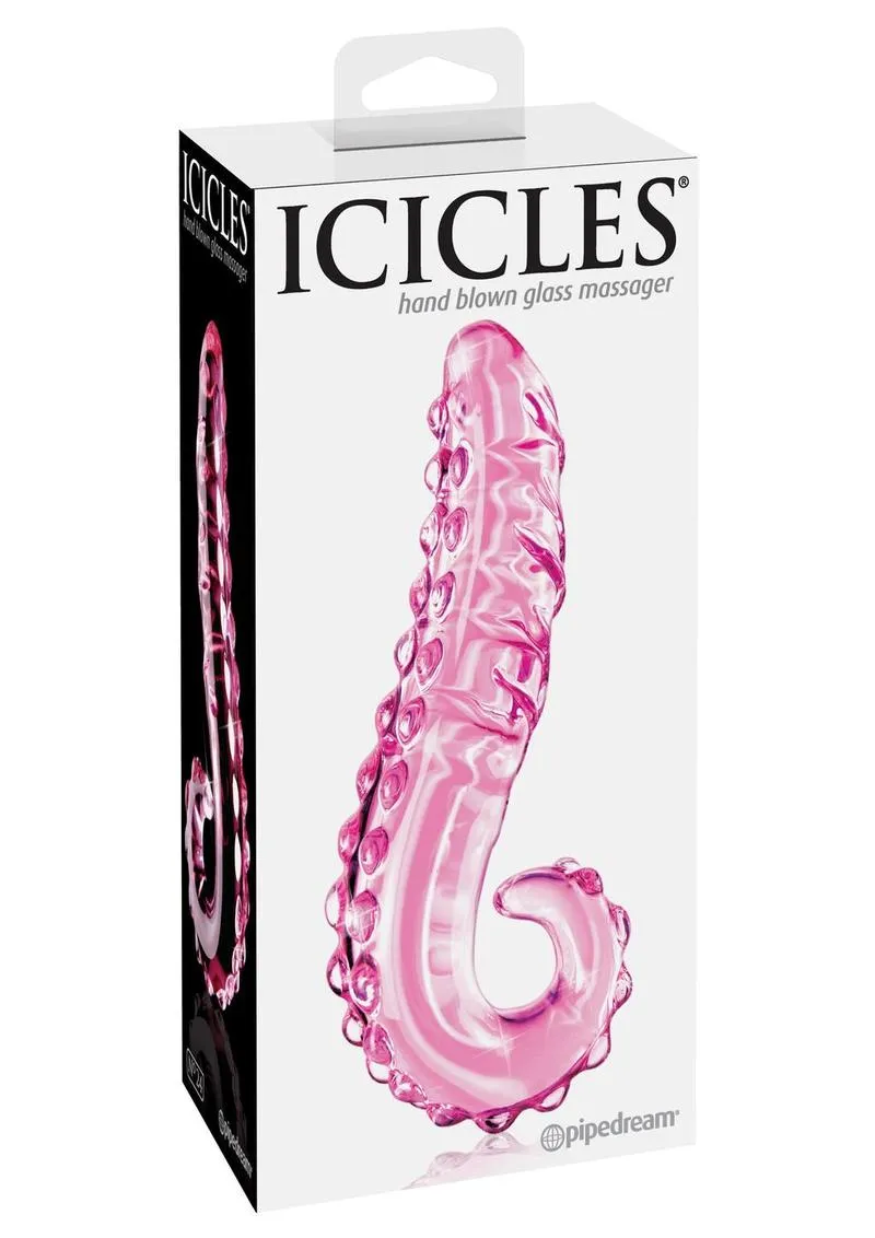 Icicles No. 24 Textured Glass Dildo