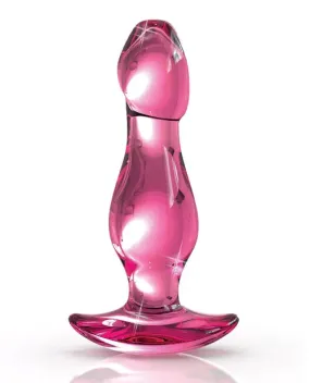 Icicles No 73 Beaded Glass Anal Plug - Pink