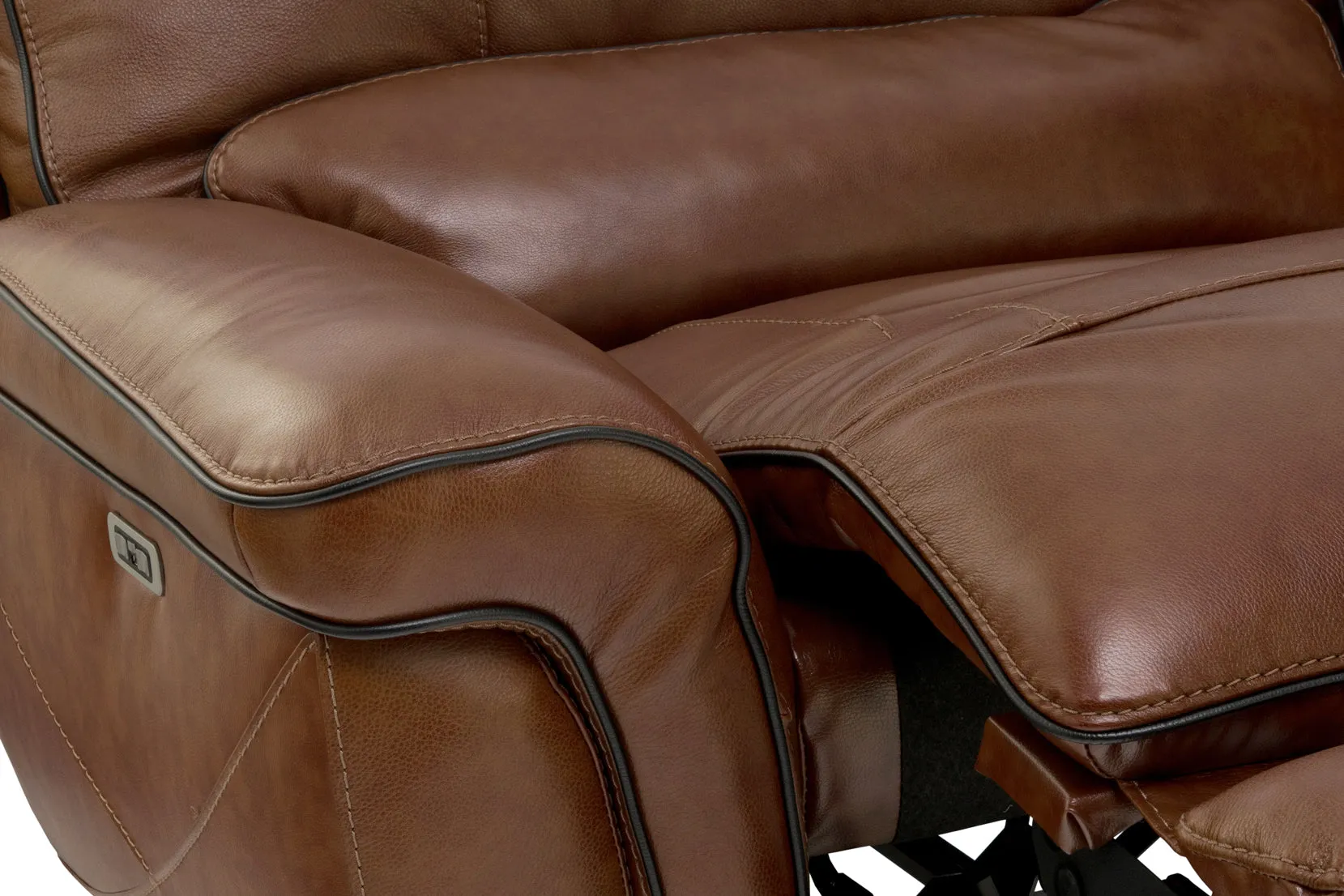 Itasca 6-Piece Leather Power Reclining Sectional