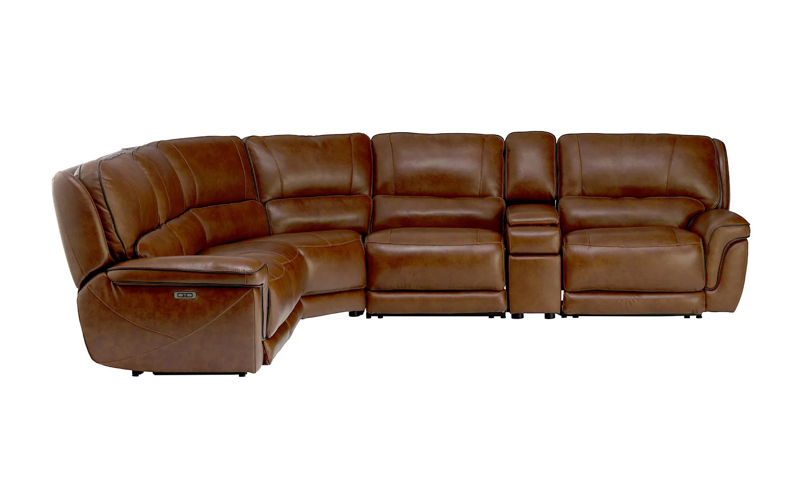 Itasca 6-Piece Leather Power Reclining Sectional